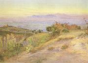 Mattew Ridley Corbet,ARA Volterra,looking towards the Pisan Hills (mk46) Germany oil painting artist